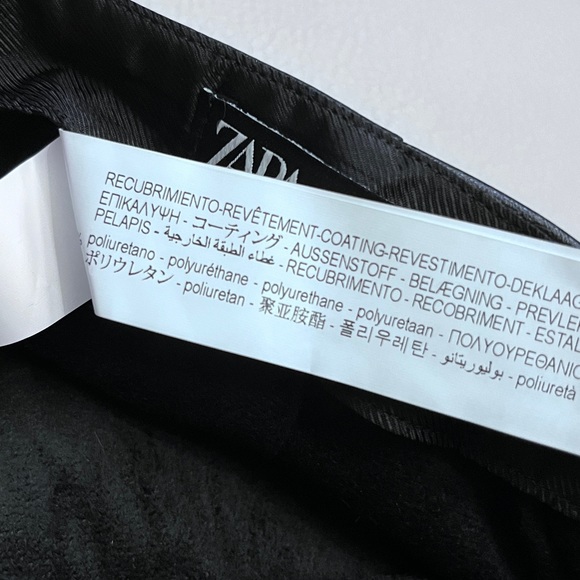 Zara Women’s Faux Leather Belted Mini Skirt - Size L - Picture 8 of 9